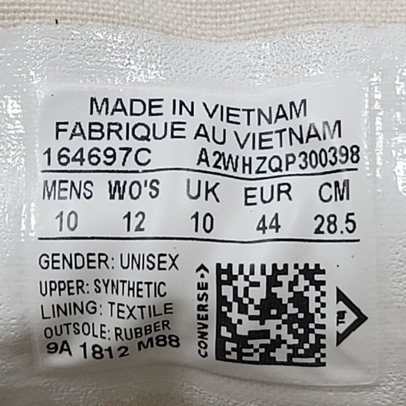 Converse JW Anderson X Chuck 70 Hi Glitter Multicolor Shoes US Men's 10 Wo's 12 - Picture 8 of 8